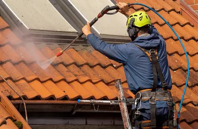 Démoussage et hydrofuge de toiture à Lambesc